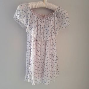 Giusy Made in Italy Silk Off Shoulder Peasant Top